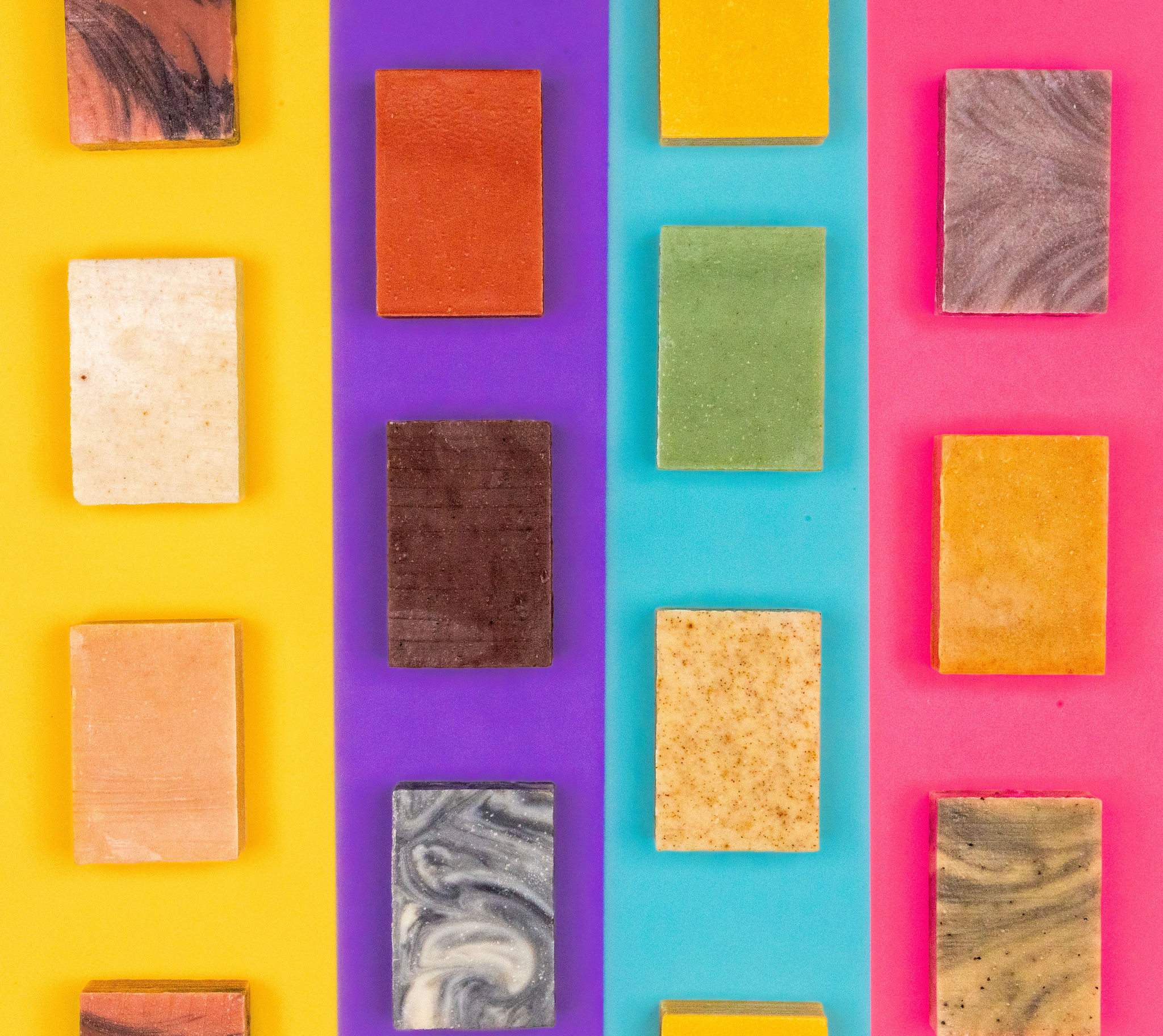 Group Flatlay Bars Multi