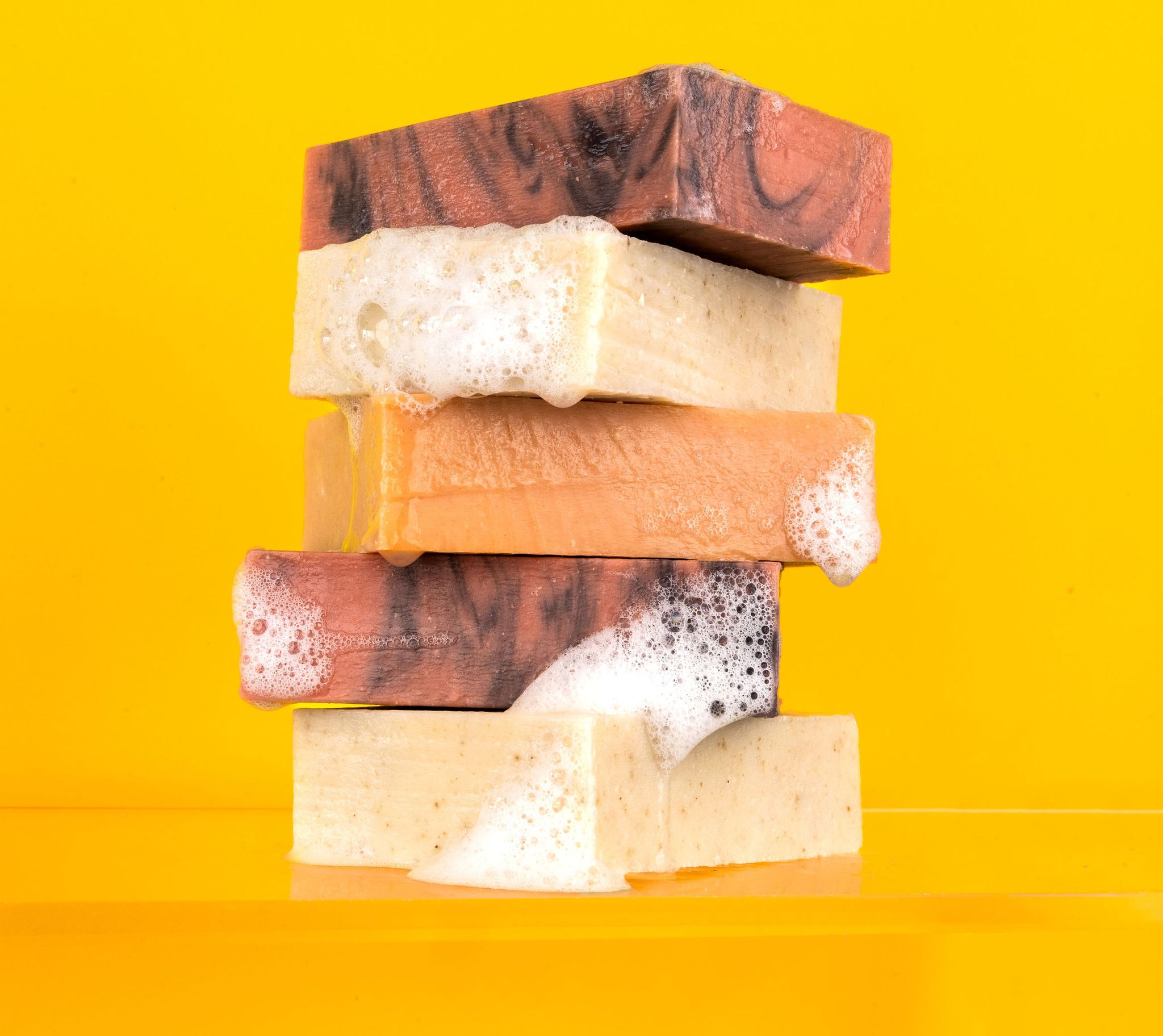 Soap Bar Group Stack Yellow
